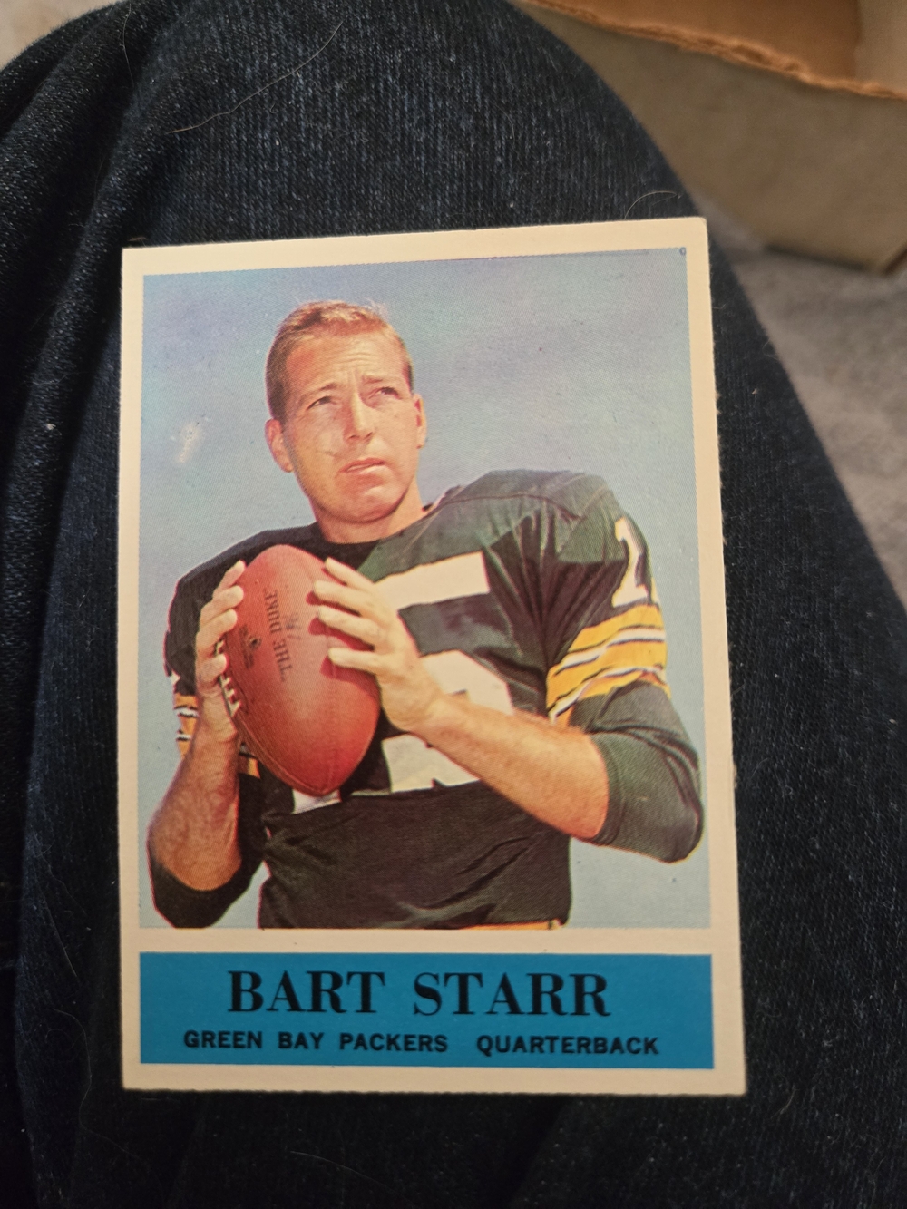 Vintage Green Football Trading Card - Green